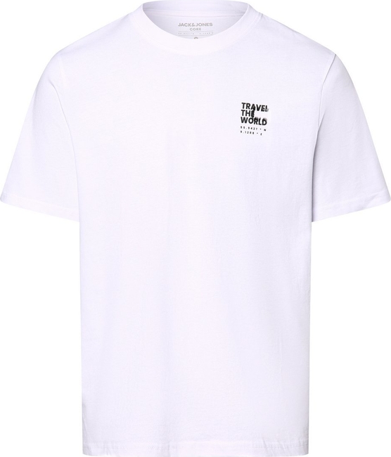 T-shirt Jack & Jones z krótkim rękawem z nadrukiem z bawełny