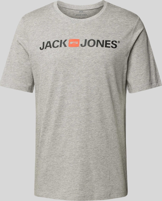 T-shirt Jack & Jones z nadrukiem z bawełny