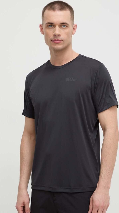 T-shirt Jack Wolfskin w stylu casual z krótkim rękawem