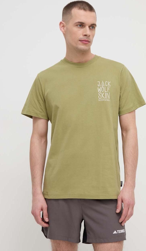 T-shirt Jack Wolfskin z krótkim rękawem z nadrukiem