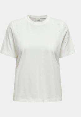 T-shirt JDY w stylu casual z okrągłym dekoltem z krótkim rękawem