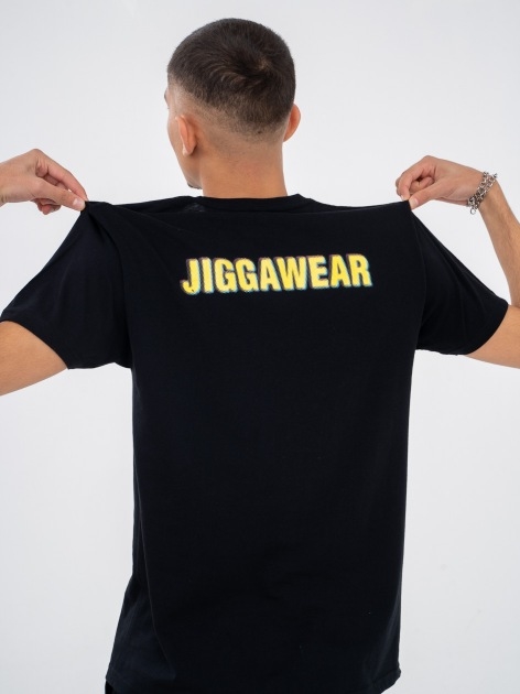 T-shirt Jigga Wear z dzianiny z krótkim rękawem