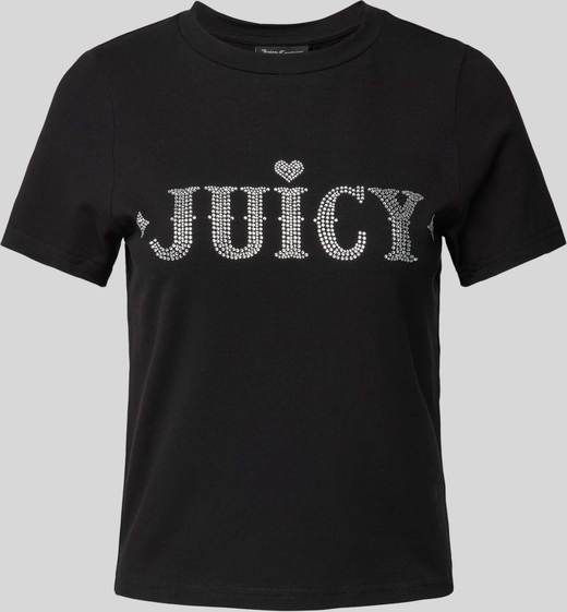 T-shirt Juicy Couture w młodzieżowym stylu z krótkim rękawem z okrągłym dekoltem
