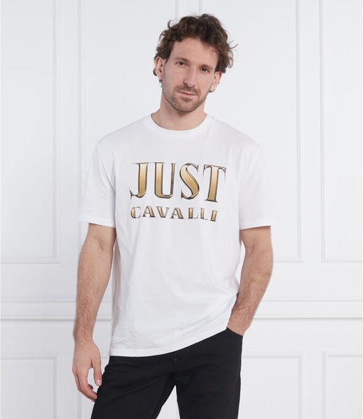 T-shirt Just Cavalli w młodzieżowym stylu