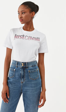 T-shirt Just Cavalli z krótkim rękawem