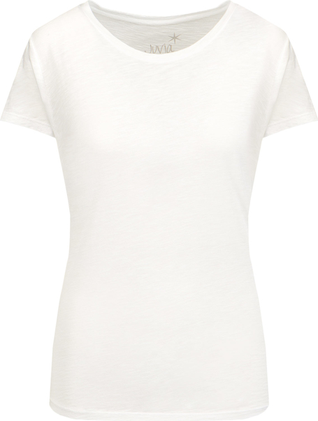 T-shirt Juvia z krótkim rękawem z bawełny w stylu klasycznym
