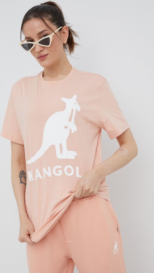 T-shirt Kangol z bawełny