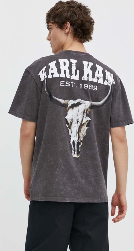 T-shirt Karl Kani z nadrukiem z krótkim rękawem