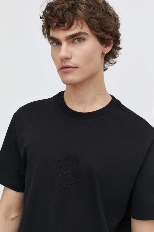 T-shirt Karl Lagerfeld z bawełny