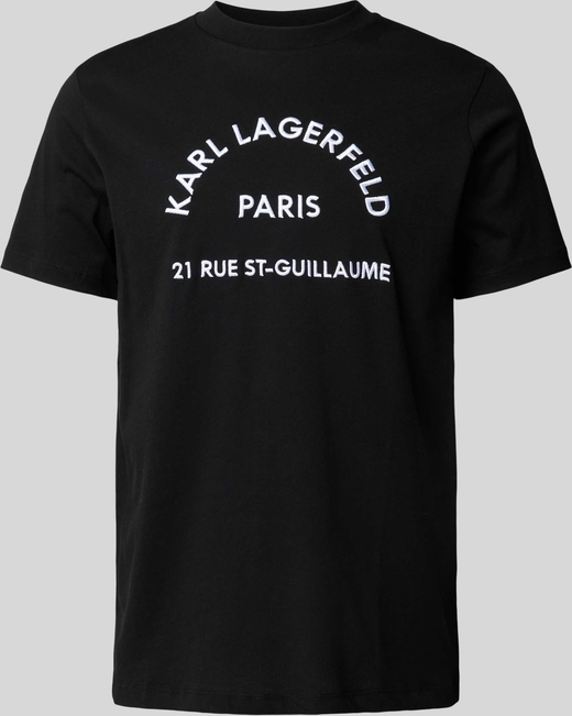 T-shirt Karl Lagerfeld z bawełny z krótkim rękawem