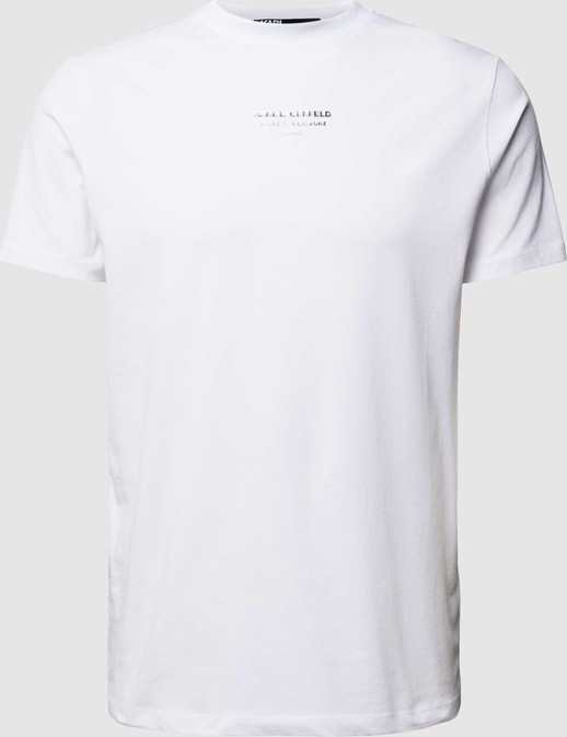 T-shirt Karl Lagerfeld z nadrukiem z bawełny