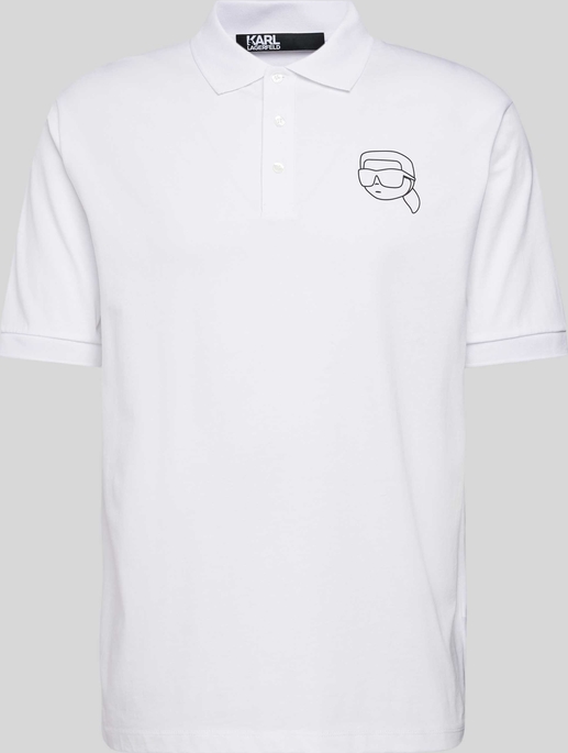 T-shirt Karl Lagerfeld z nadrukiem z krótkim rękawem