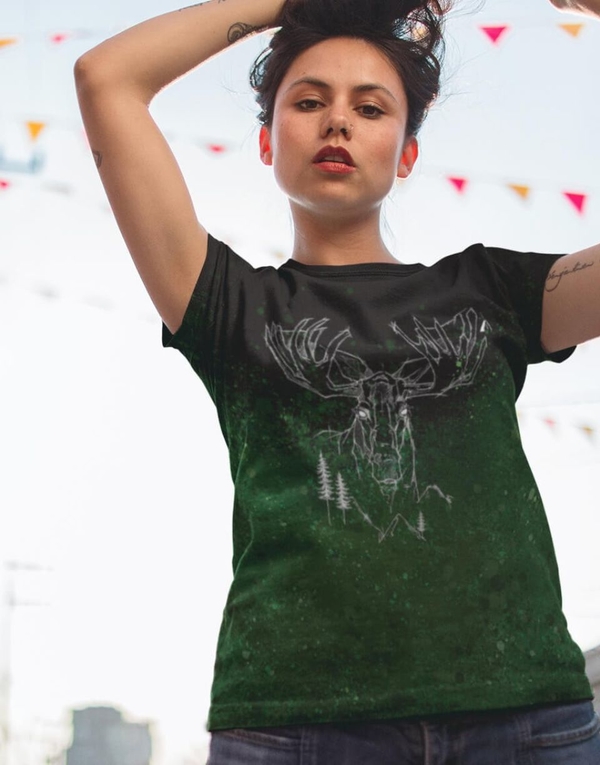 T-shirt Kły I Pazury z okrągłym dekoltem z krótkim rękawem w młodzieżowym stylu