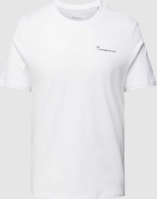 T-shirt Knowledge Cotton Apparel w stylu casual z krótkim rękawem