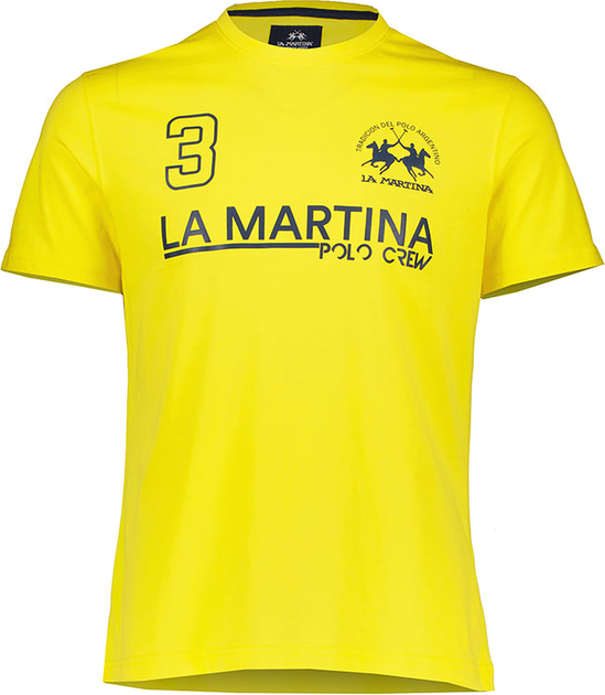 T-shirt La Martina w młodzieżowym stylu z krótkim rękawem z bawełny