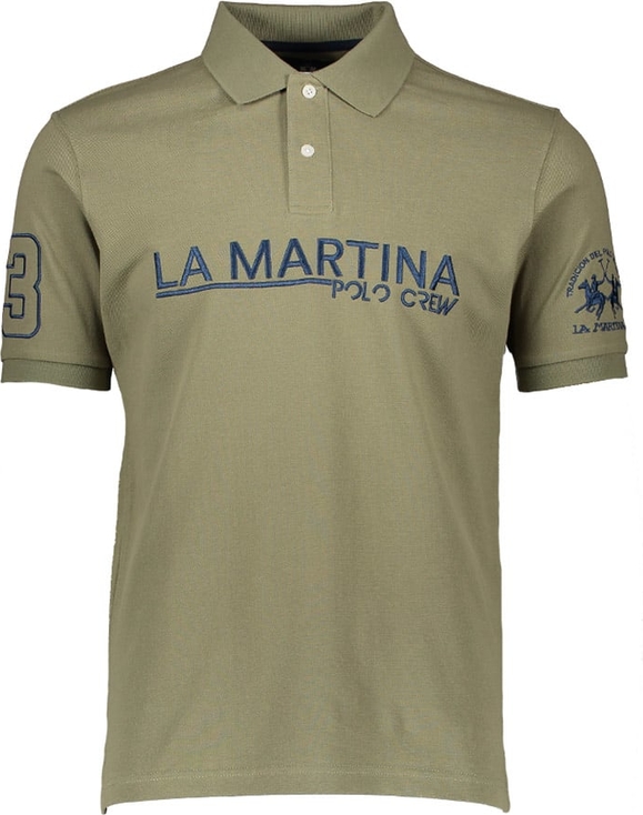 T-shirt La Martina z krótkim rękawem w młodzieżowym stylu z bawełny