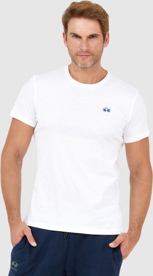 T-shirt La Martina z krótkim rękawem z dżerseju