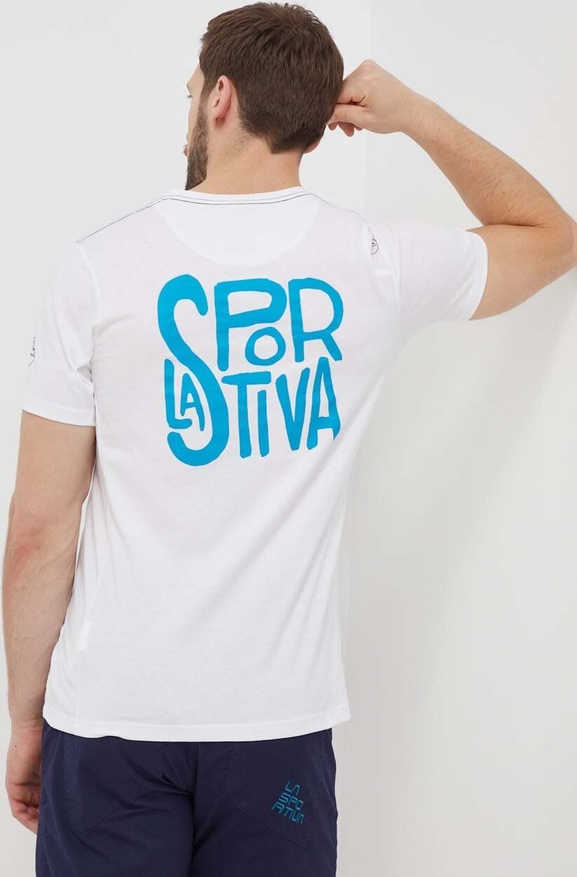 T-shirt La Sportiva z bawełny w młodzieżowym stylu
