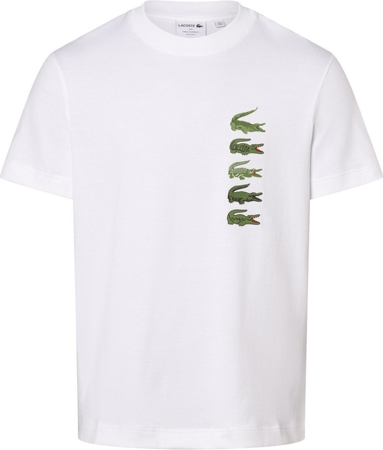 T-shirt Lacoste w stylu klasycznym z nadrukiem