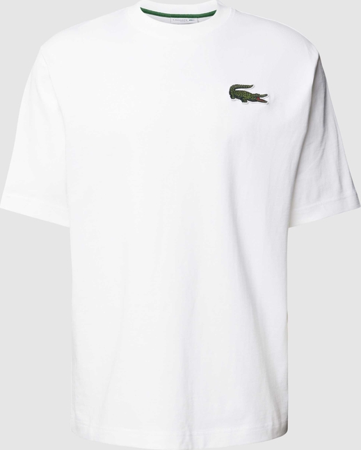 T-shirt Lacoste z bawełny z krótkim rękawem w stylu casual