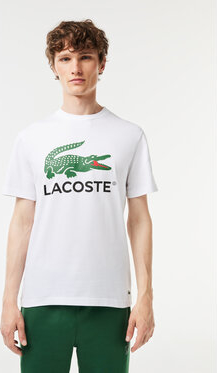 T-shirt Lacoste z krótkim rękawem w młodzieżowym stylu