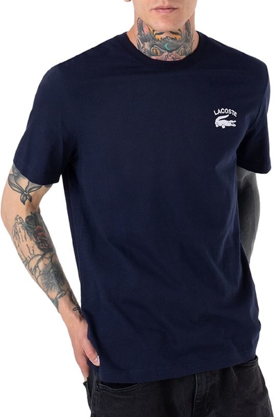 T-shirt Lacoste z krótkim rękawem w stylu klasycznym z dżerseju