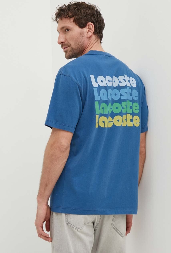 T-shirt Lacoste z krótkim rękawem z nadrukiem