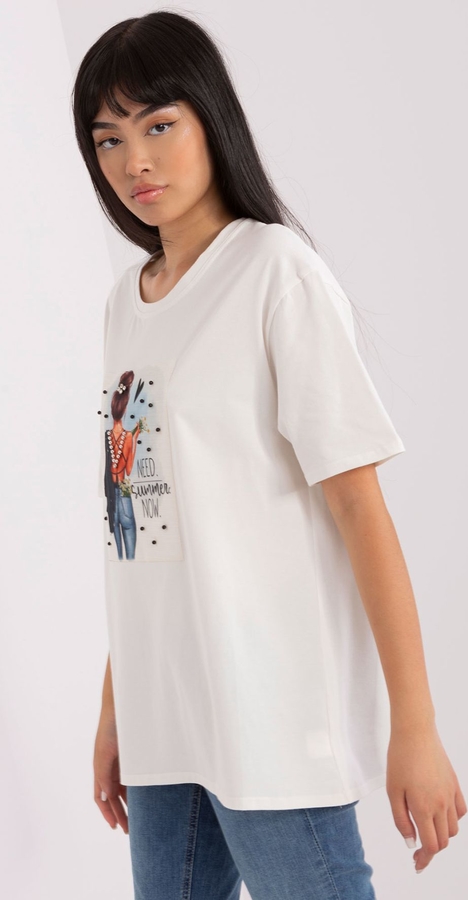 T-shirt Lakerta w młodzieżowym stylu z bawełny