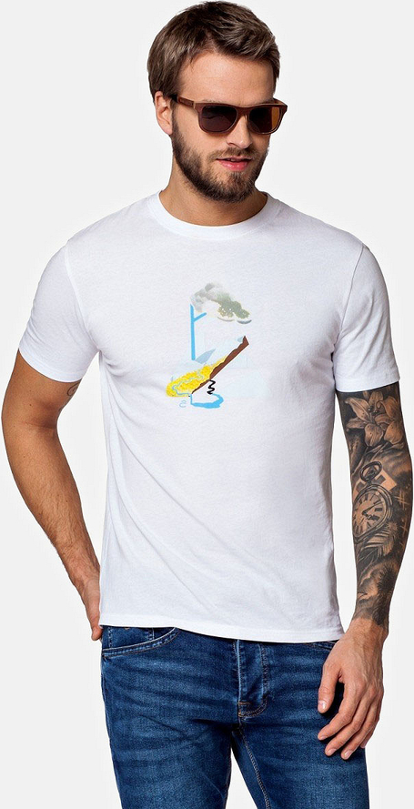 T-shirt LANCERTO z dzianiny z nadrukiem