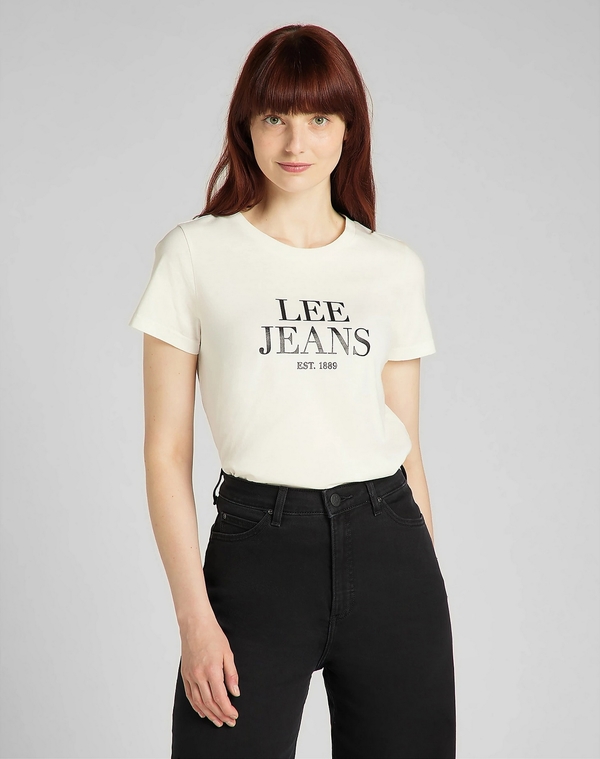 T-shirt Lee z okrągłym dekoltem