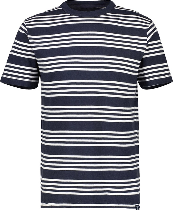 T-shirt Lerros z bawełny z krótkim rękawem w stylu casual