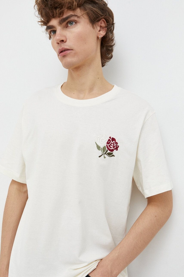 T-shirt Les Deux w stylu casual z krótkim rękawem z bawełny