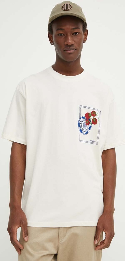 T-shirt Les Deux z nadrukiem z bawełny w młodzieżowym stylu