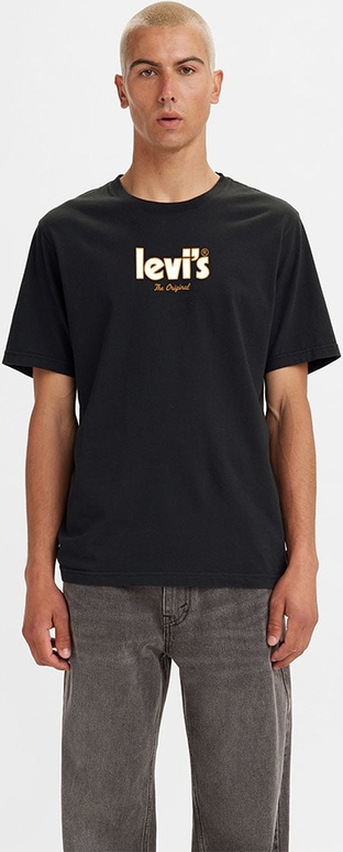 T-shirt Levis w młodzieżowym stylu z bawełny z krótkim rękawem