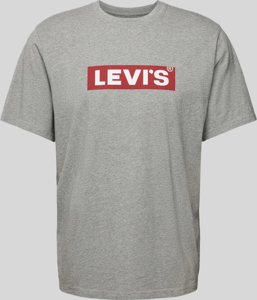 T-shirt Levis w młodzieżowym stylu z nadrukiem