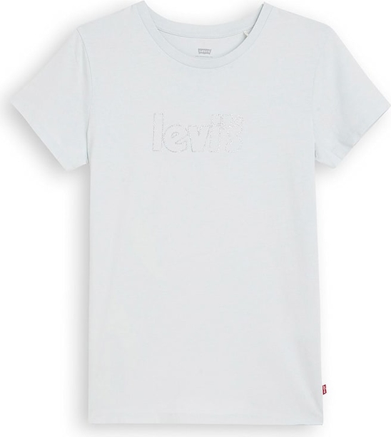 T-shirt Levis z bawełny w młodzieżowym stylu z okrągłym dekoltem