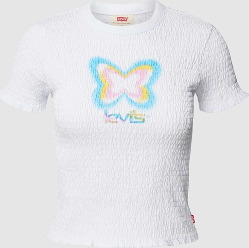 T-shirt Levis z bawełny z okrągłym dekoltem z krótkim rękawem