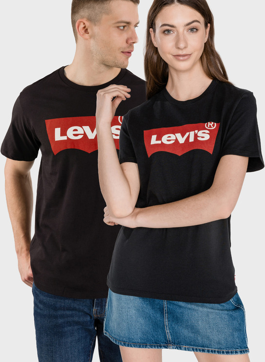 T-shirt Levis z krótkim rękawem w młodzieżowym stylu