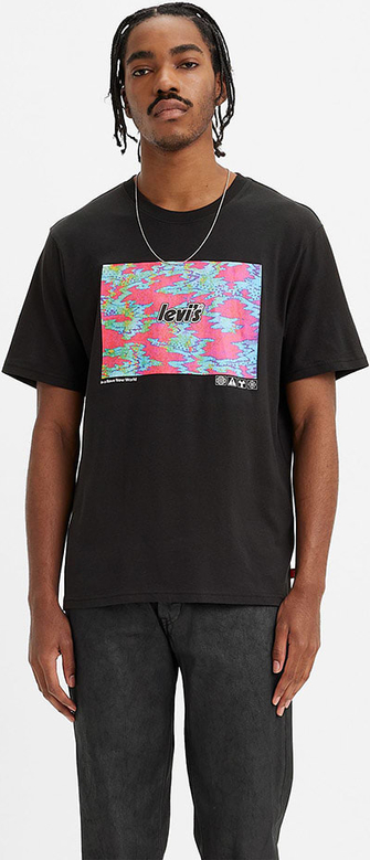 T-shirt Levis z krótkim rękawem w młodzieżowym stylu z bawełny