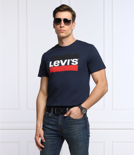 T-shirt Levis z krótkim rękawem w sportowym stylu