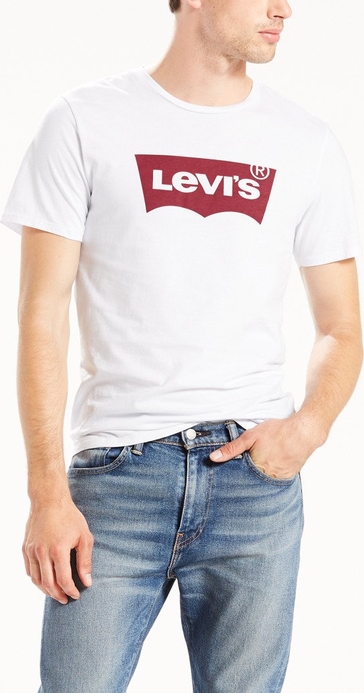 T-shirt Levis z krótkim rękawem z bawełny