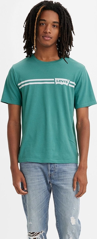 T-shirt Levis z krótkim rękawem z bawełny w młodzieżowym stylu
