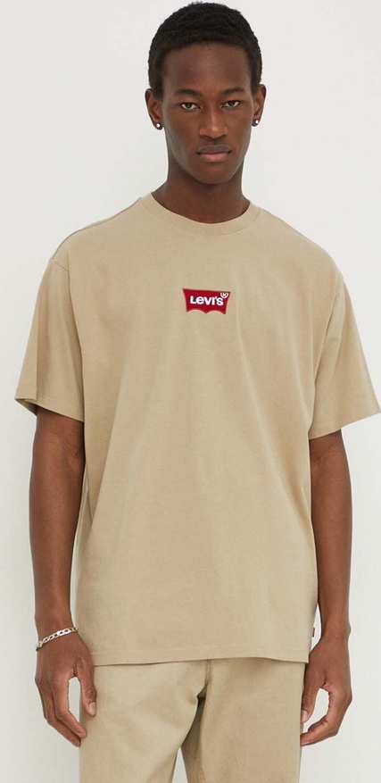 T-shirt Levis z krótkim rękawem z bawełny w stylu vintage