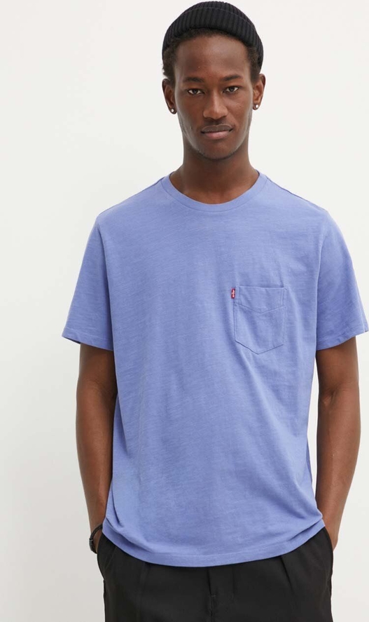 T-shirt Levis z nadrukiem z bawełny z krótkim rękawem