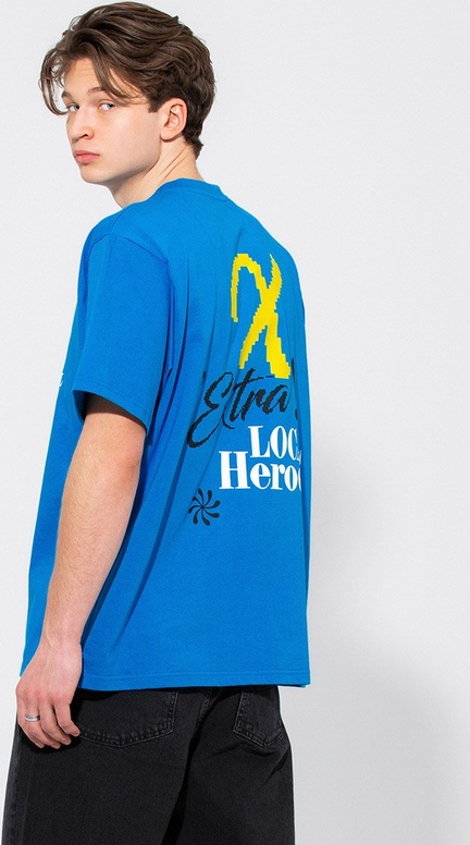 T-shirt LOCAL HEROES z krótkim rękawem w młodzieżowym stylu