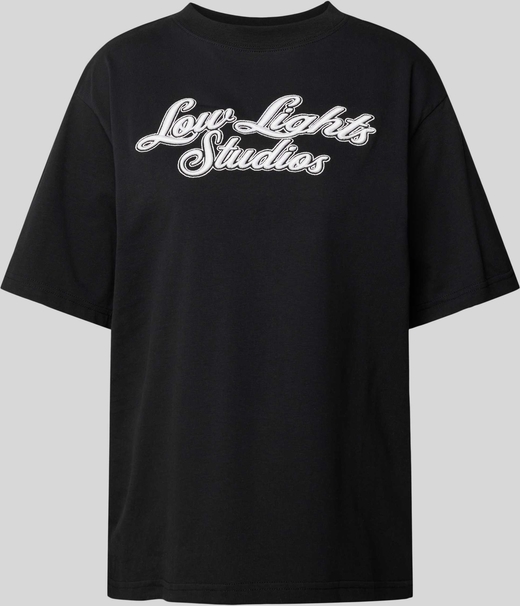 T-shirt Low Lights Studios z okrągłym dekoltem w młodzieżowym stylu