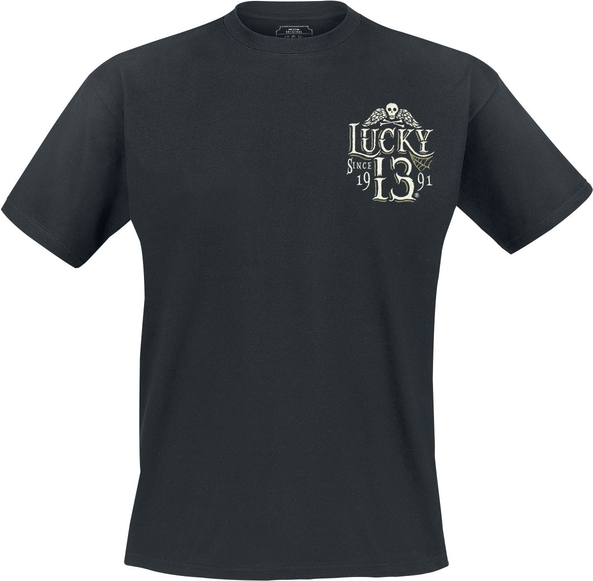 T-shirt Lucky 13 z bawełny