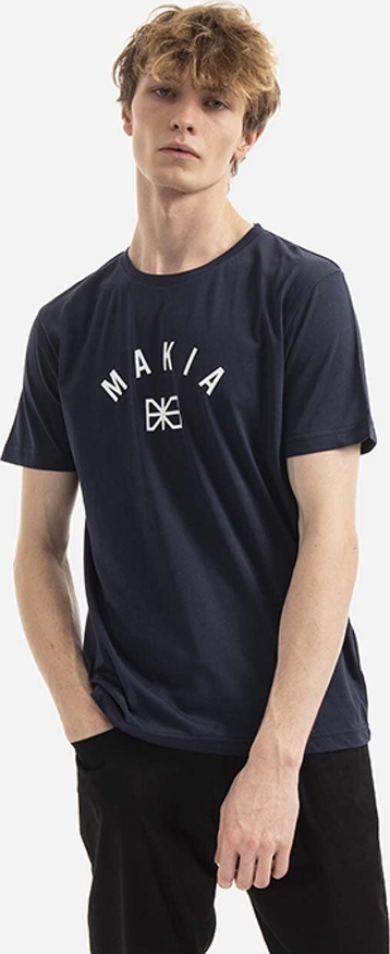 T-shirt Makia z bawełny z krótkim rękawem