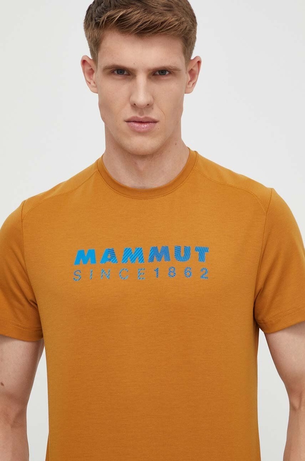 T-shirt Mammut z bawełny z krótkim rękawem