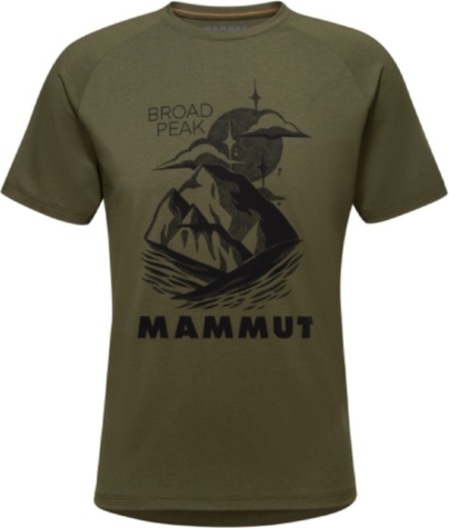 T-shirt Mammut z nadrukiem w młodzieżowym stylu